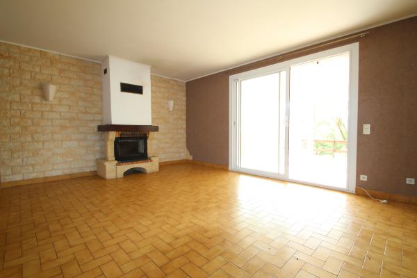 salon avec cheminée